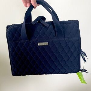 NWT Vera Bradley Quilted Navy Travel Makeup Organizer Tote